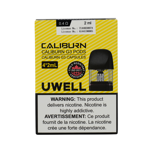 Uwell Caliburn G3 0.4ohm Replacement Pod Pack