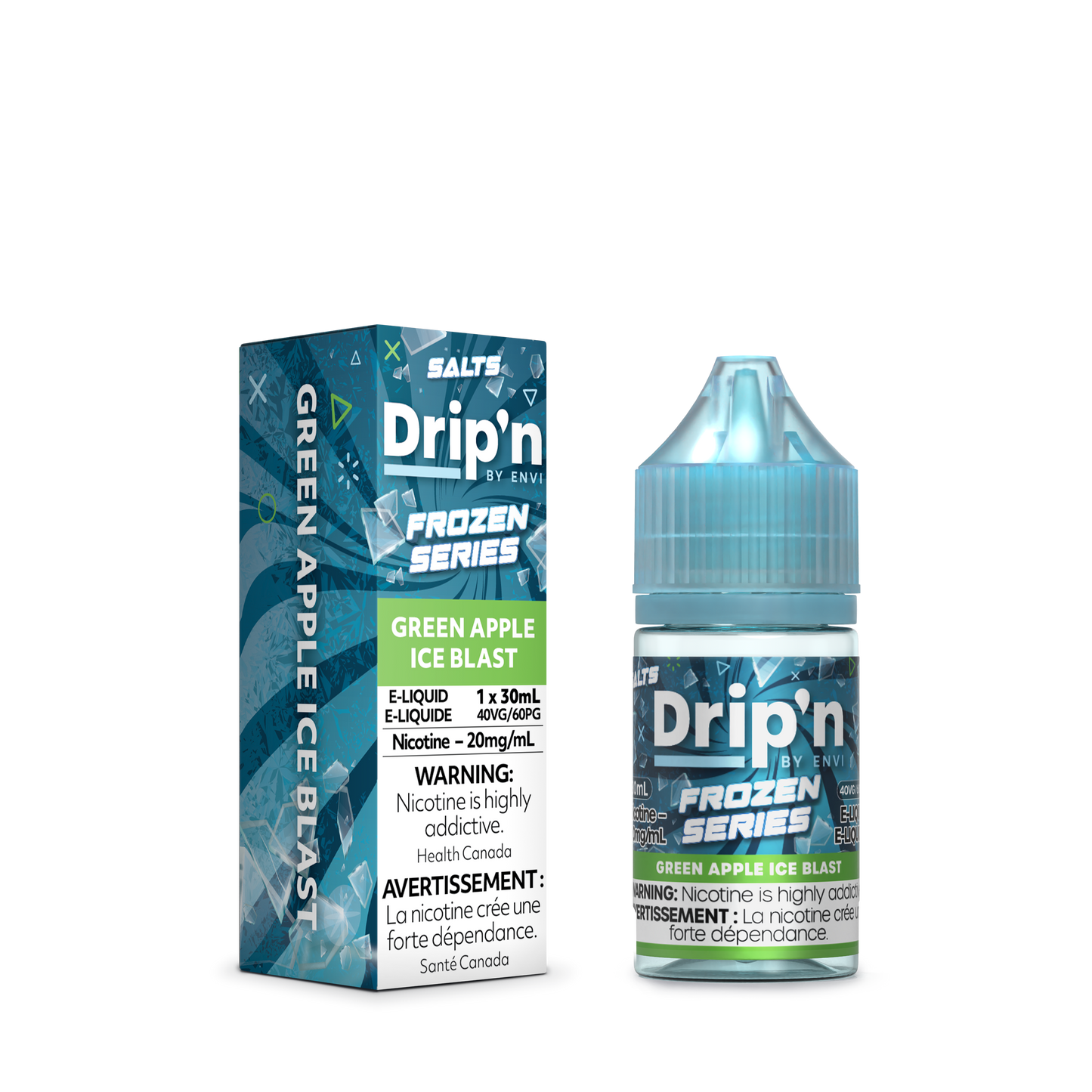 Drip'n E-Liquid - Frozen Series - Green Apple Ice Blast