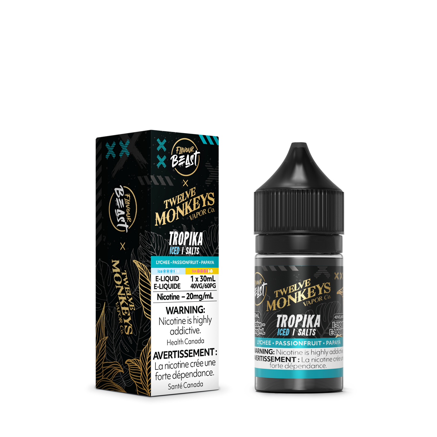 Flavour Beast x Twelve Monkeys SALTS - Tropika Iced