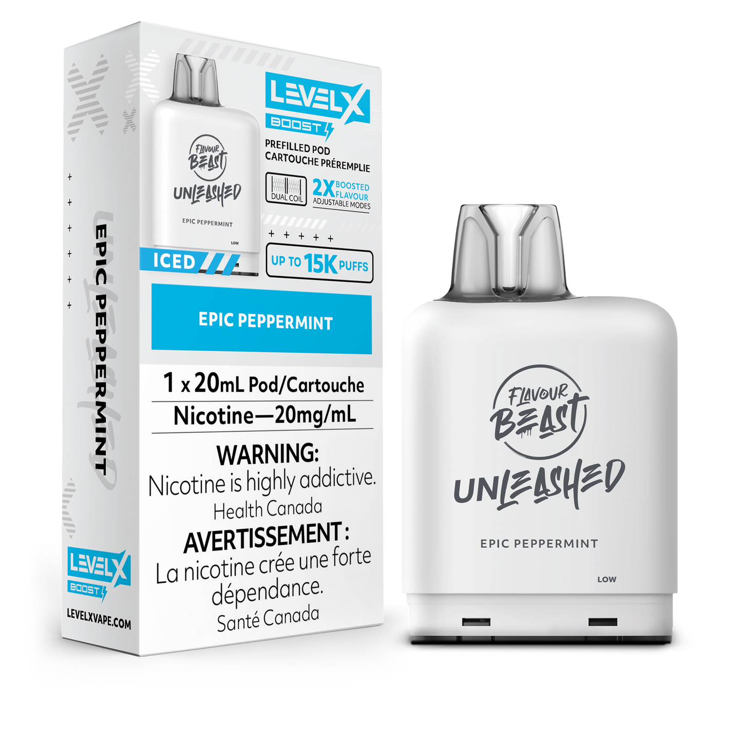 Level X Boost - Flavour Beast Unleashed - Epic Peppermint Pods