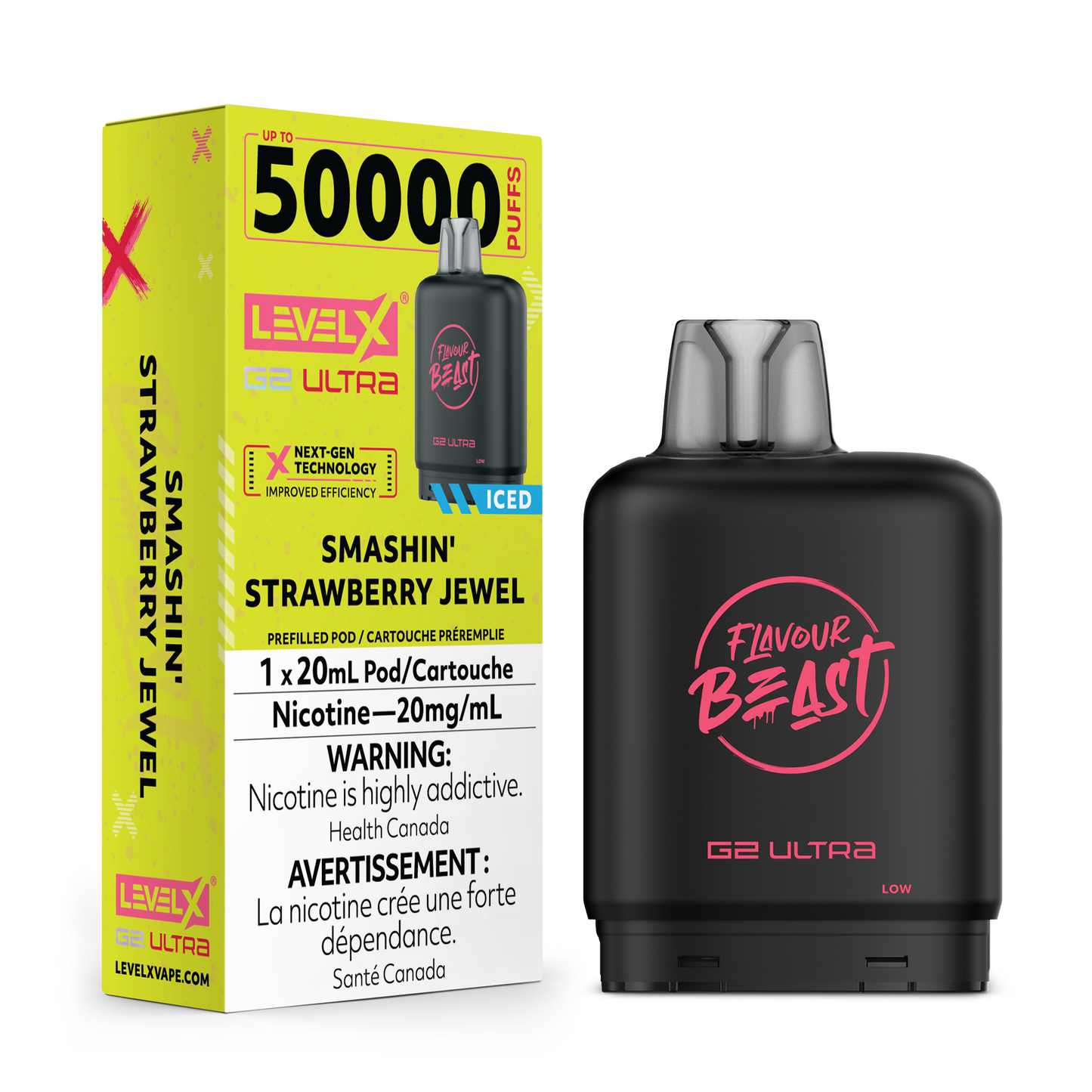 Level X G2 Ultra - Flavour Beast - Smashin' Strawberry Jewel