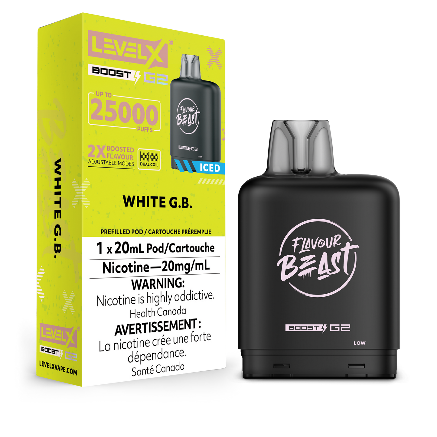 Level X Boost - Flavour Beast - White G.B.