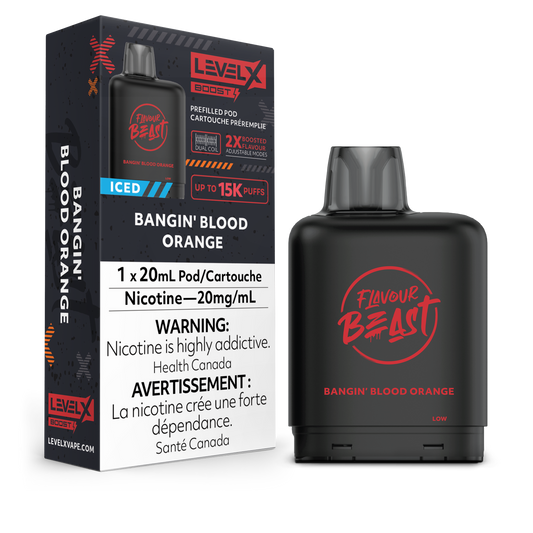 Flavour Beast - Bangin' Blood Orange Level X Boost Pods