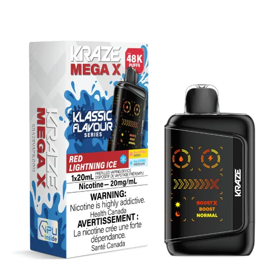 Kraze Mega X - Red Lightning Ice