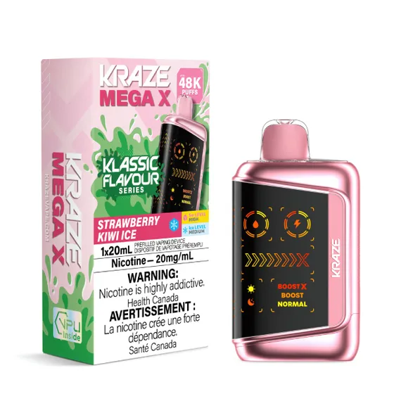 Kraze Mega X - Strawberry Kiwi Ice