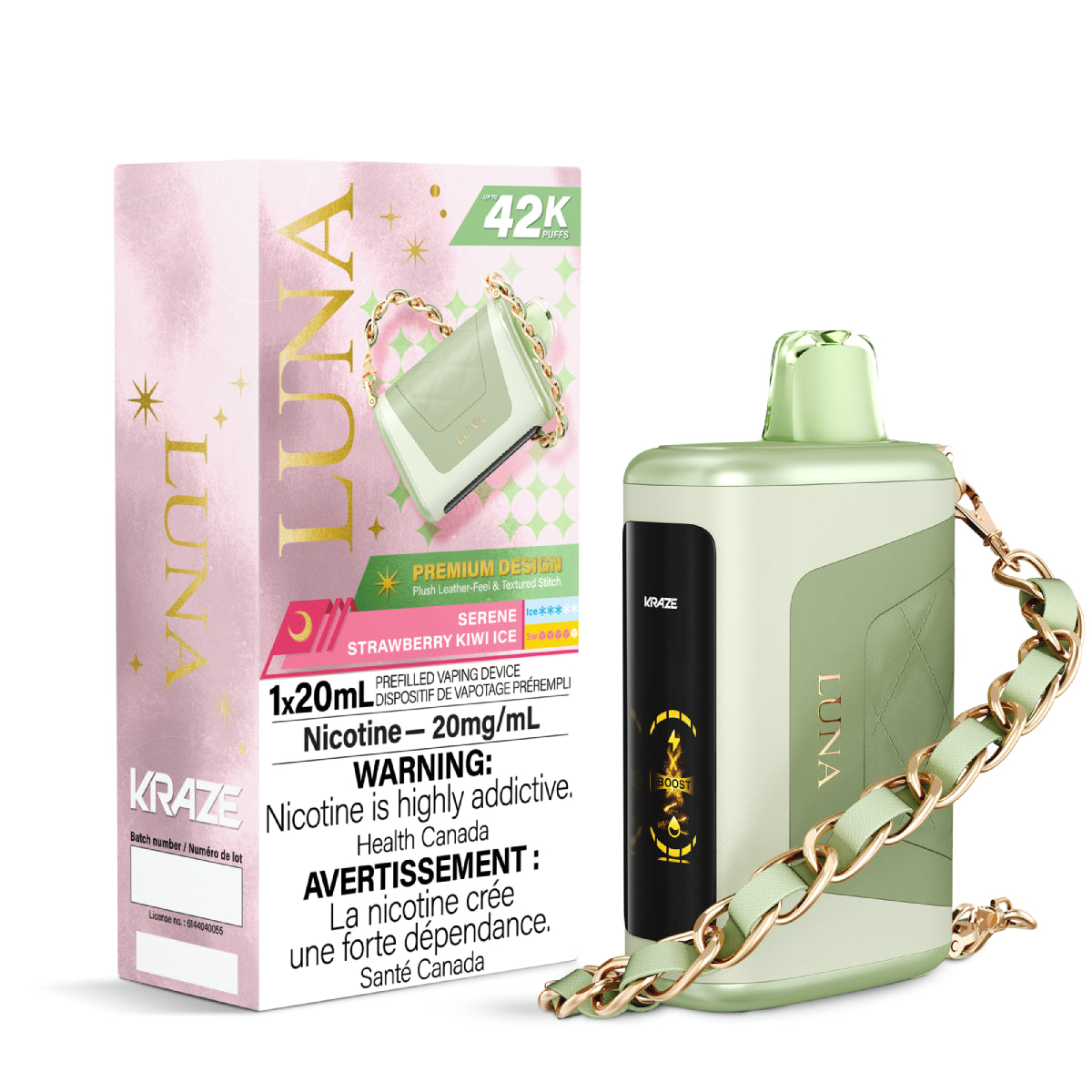 Kraze Luna 42K - Serene Strawberry Kiwi Ice