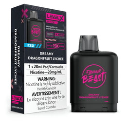 Level X Boost - Flavour Beast - Dreamy Dragonfruit Lychee Iced Pods