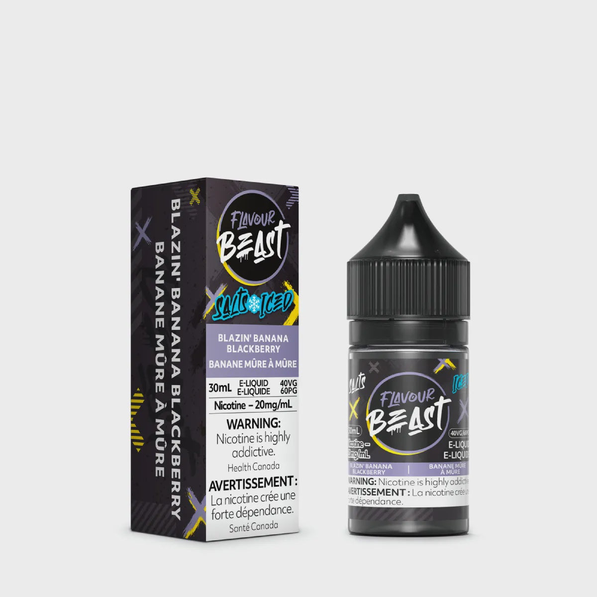 Flavour Beast E-Liquid - Blazin Banana Blackberry Iced