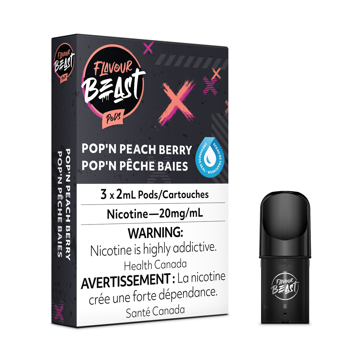 Flavour Beast - Packin' Peach Berry Pods