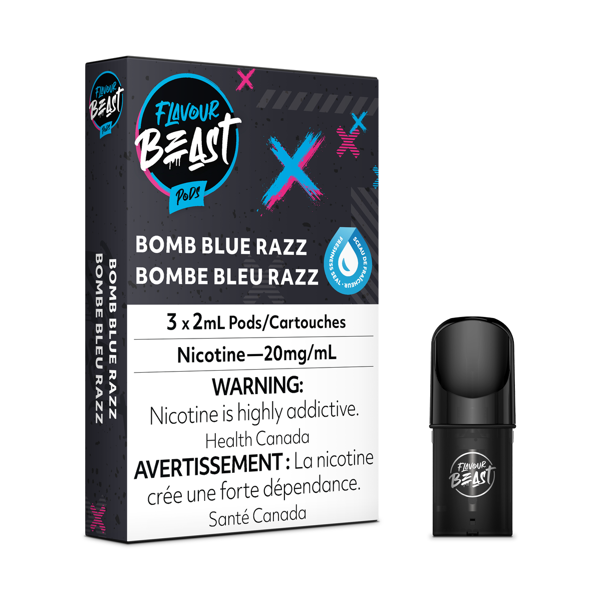 Flavour Beast - Bomb Blue Razz Pods