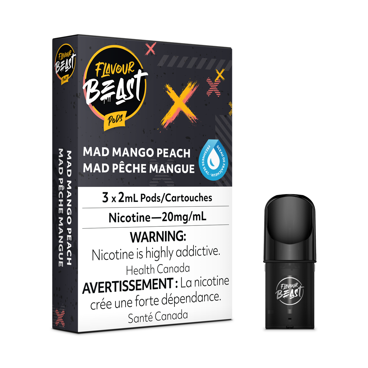 Flavour Beast - Mad Mango Peach Pods