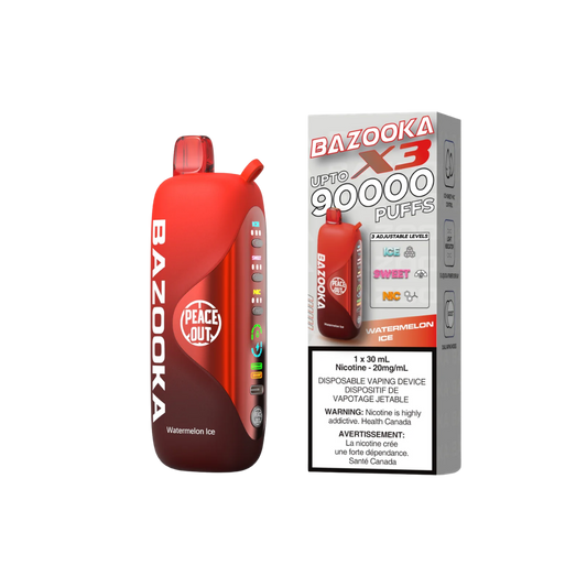 Bazooka 90000K Watermelon Ice Disposable