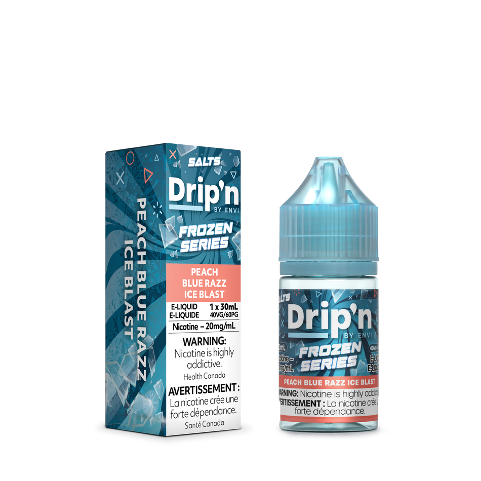 Drip'n E-Liquid - Frozen Series - Peach Blue Razz Ice Blast