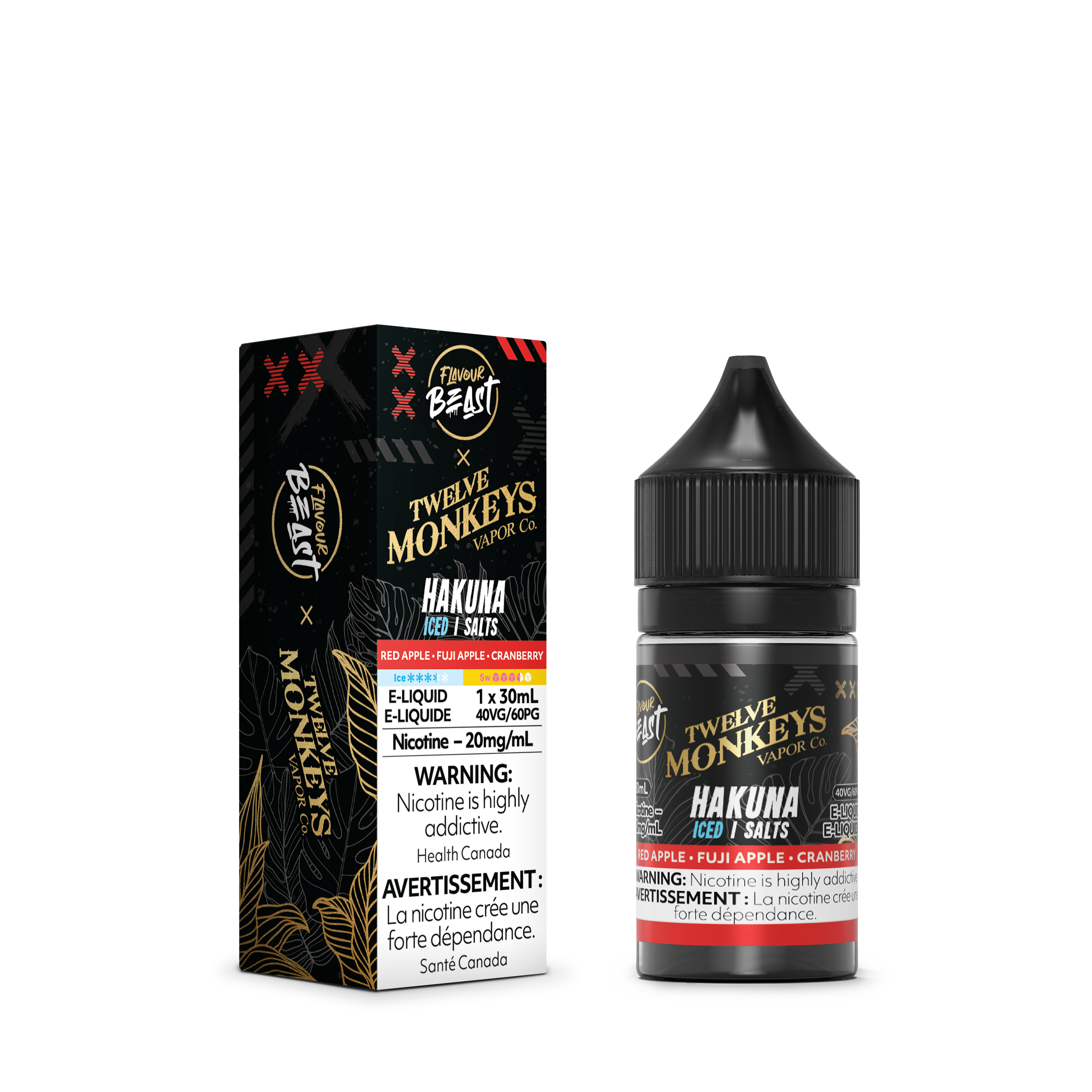 Flavour Beast Hakuna Iced Salts 30mL salt nicotine e-liquid bottle