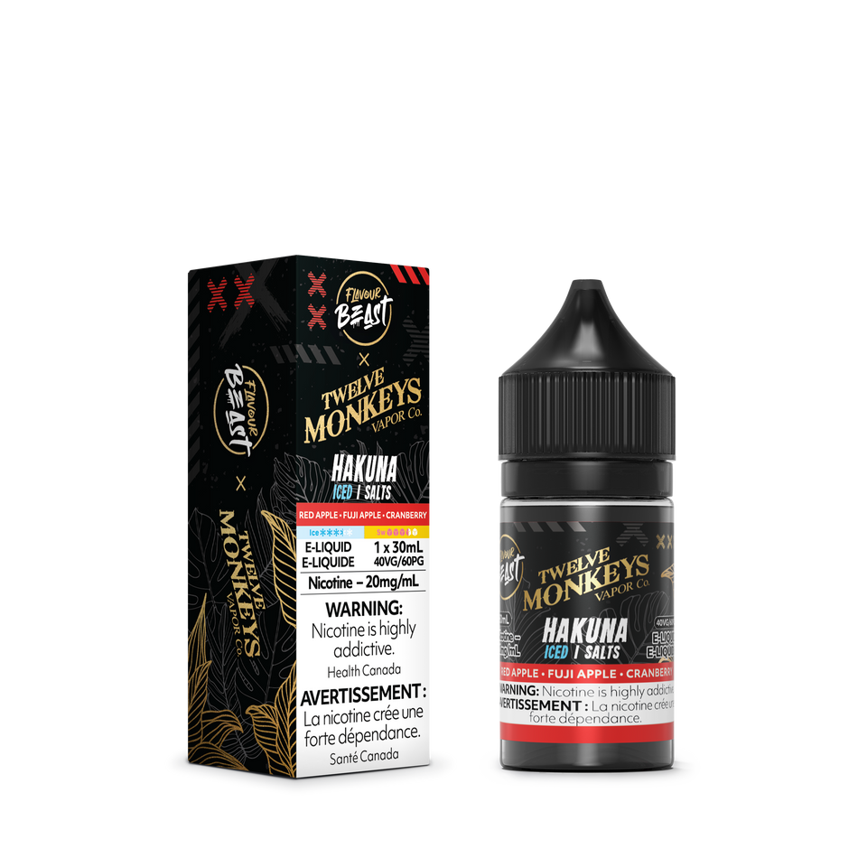 Flavour Beast Hakuna Iced Salts 30mL salt nicotine e-liquid bottle