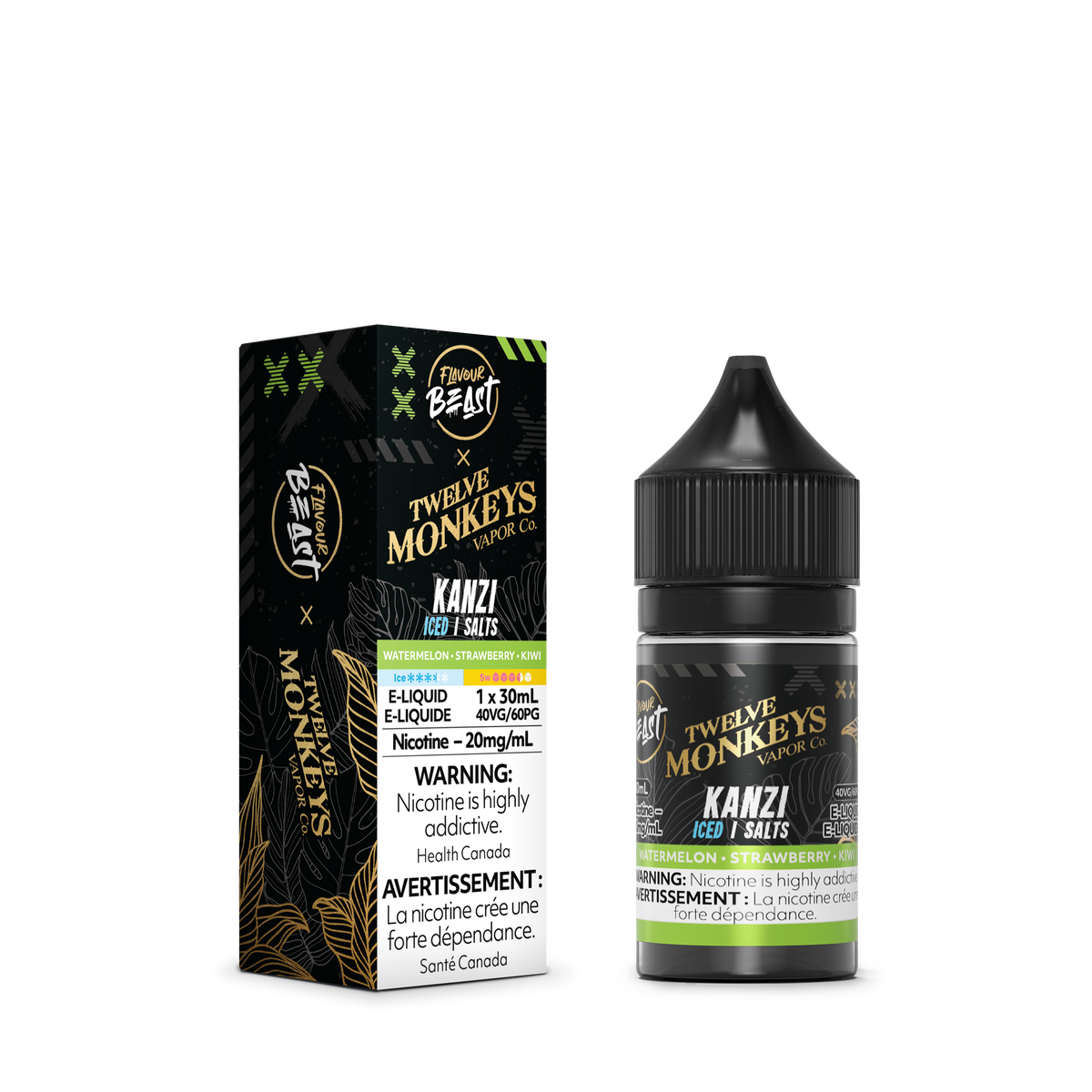 Flavour Beast Kanzi Iced Salts 30mL salt nicotine e-liquid bottle