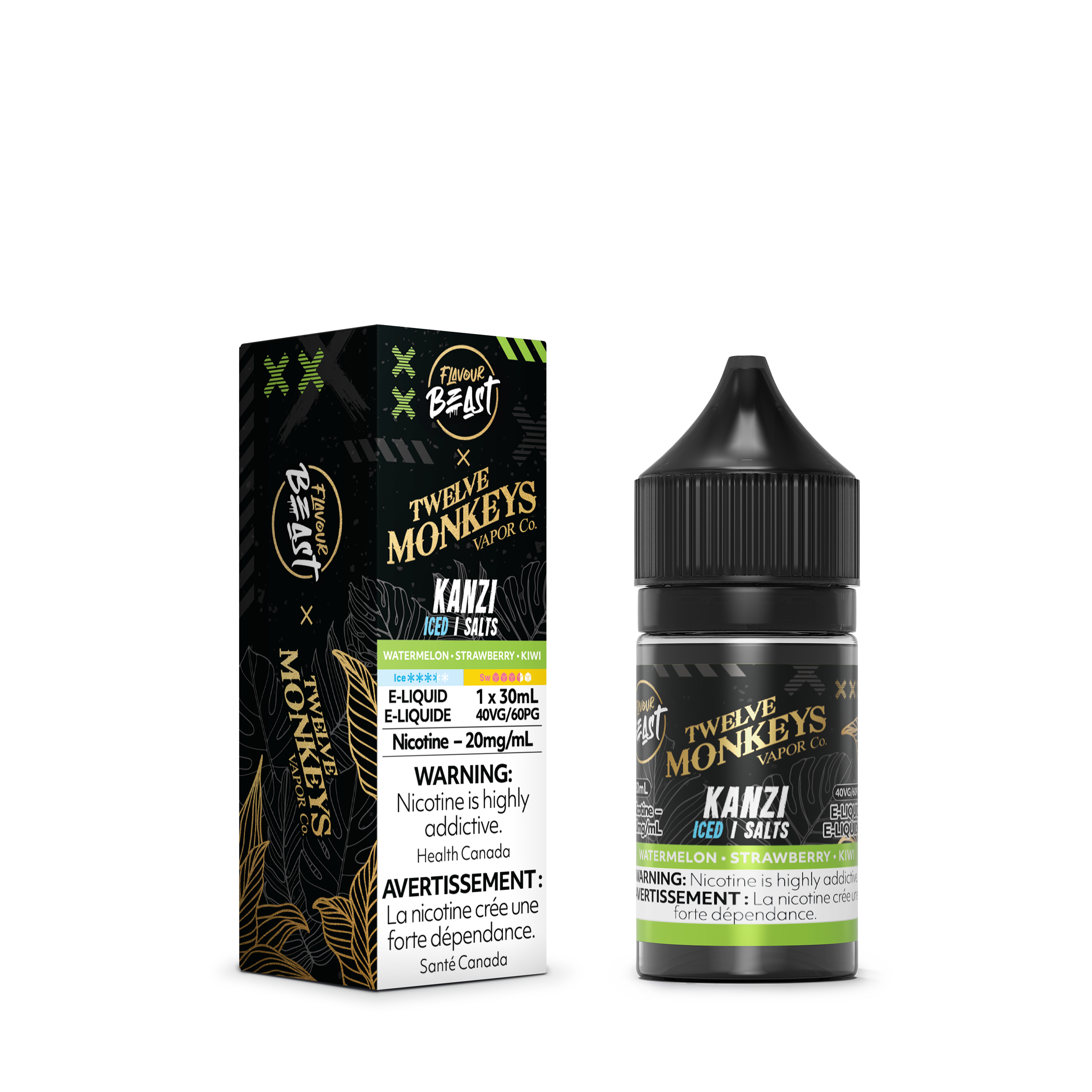 Flavour Beast Kanzi Iced Salts 30mL salt nicotine e-liquid bottle