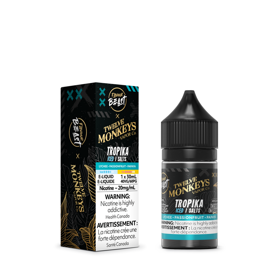 Flavour Beast Tropika Iced Salts 30mL salt nicotine e-liquid bottle