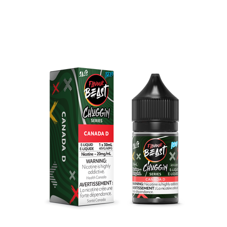 Flavour Beast Chuggin' Canada D Salts 30mL salt nicotine e-liquid bottle