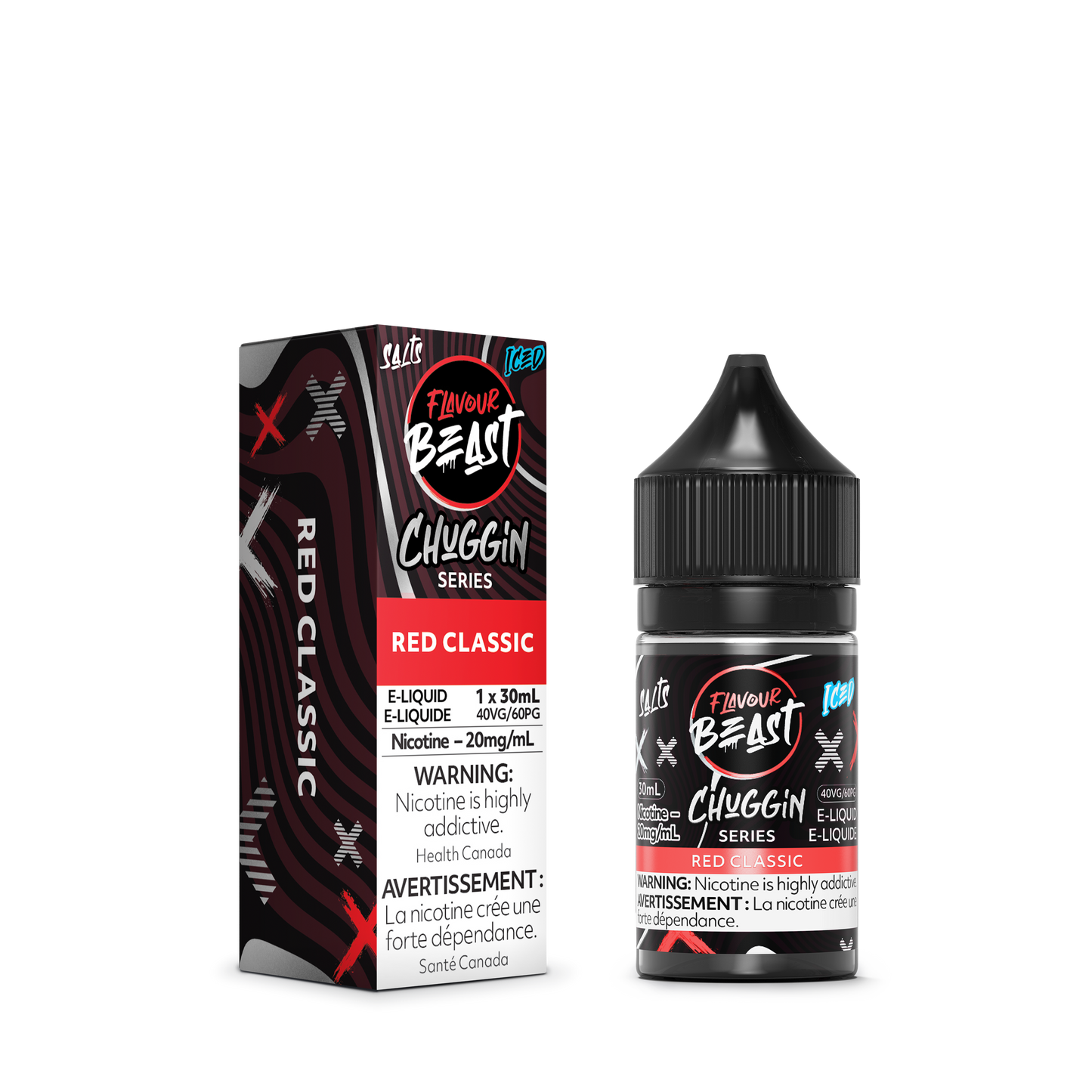 Flavour Beast E-Liquid - Chuggin' Series - Red Classic Ice