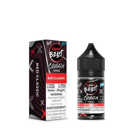 Flavour Beast Chuggin' Red Classic Salts 30mL salt nicotine e-liquid bottle