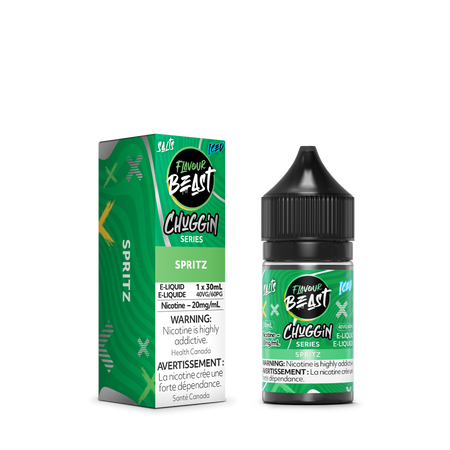 Flavour Beast Chuggin' Spritz Ice Salts 30mL salt nicotine e-liquid bottle