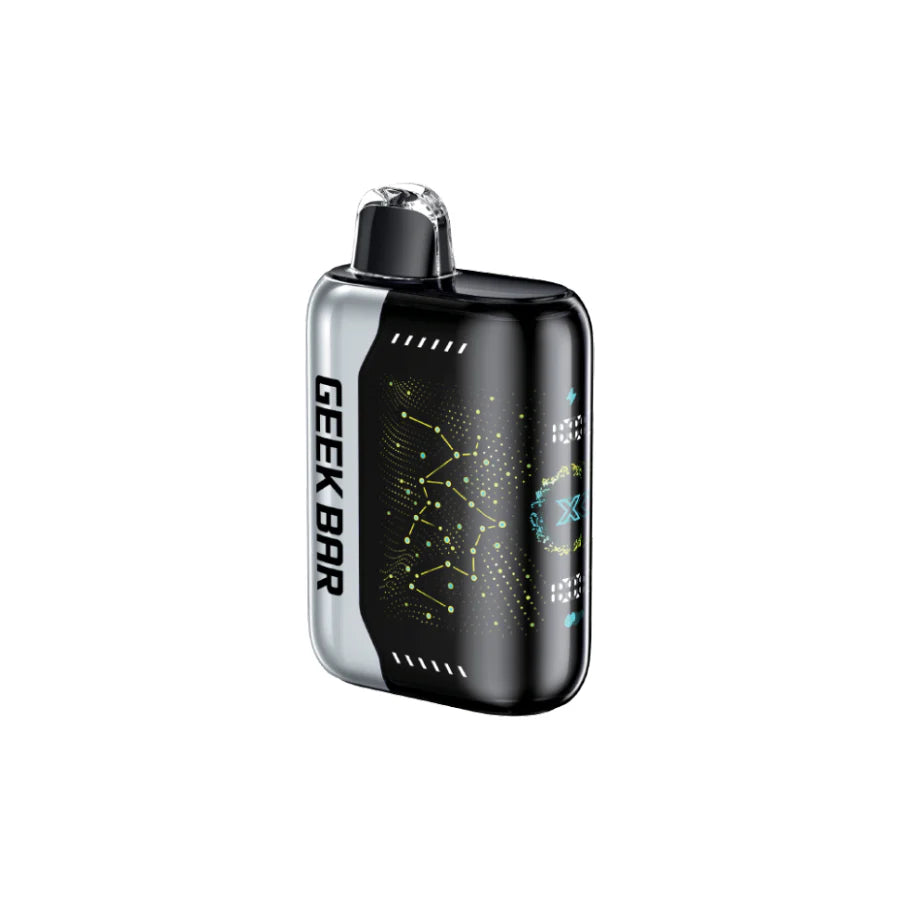 Geek Bar Pulse X disposable vape. Up to 25,000 puffs per disposable, Mesh coil for great flavour,  Adjustable airflow and two power modes