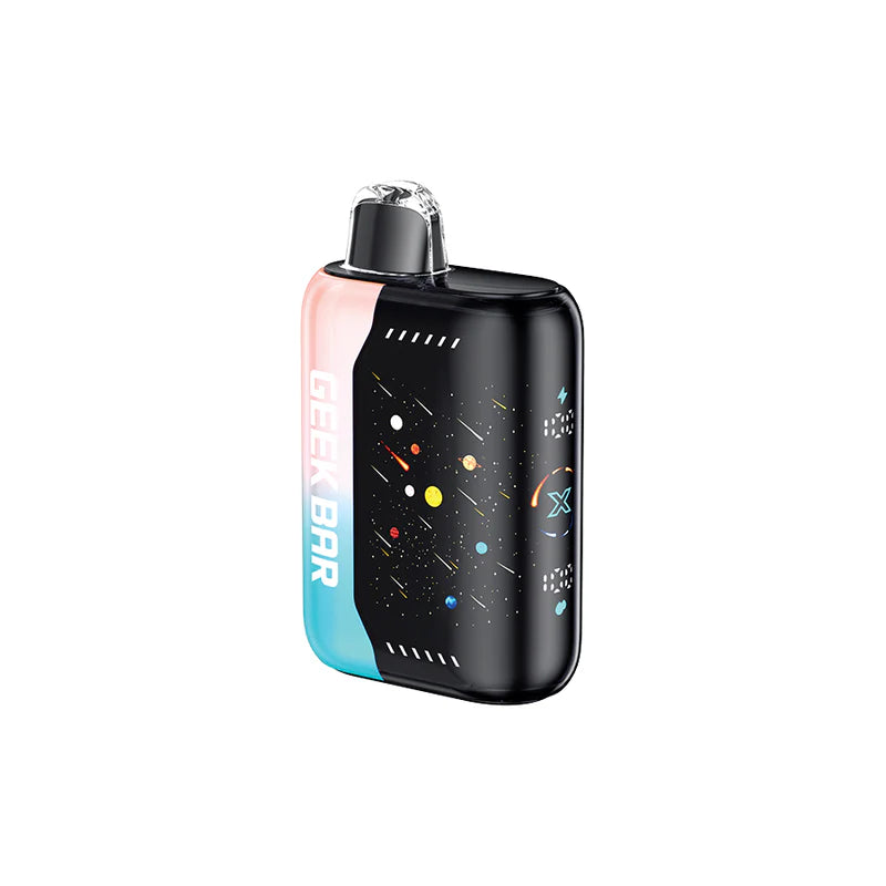 Geek Bar Pulse X disposable vape. Up to 25,000 puffs per disposable, Mesh coil for great flavour,  Adjustable airflow and two power modes 
