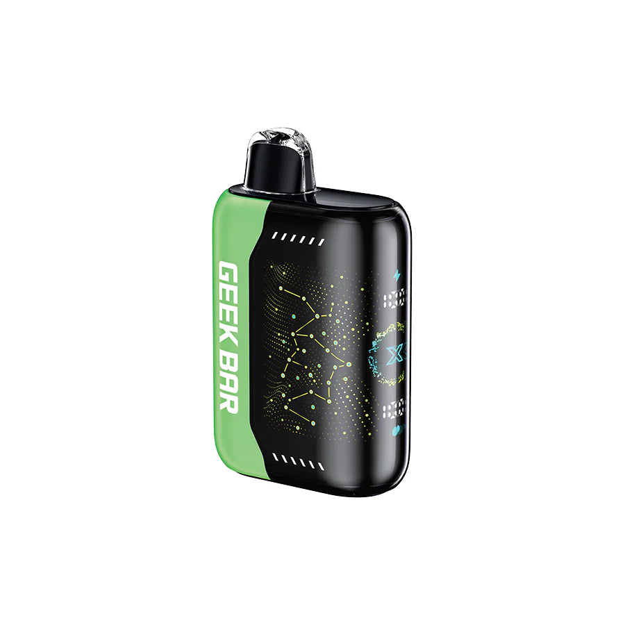 Geek Bar Pulse X disposable vape. Up to 25,000 puffs per disposable, Mesh coil for great flavour,  Adjustable airflow and two power modes