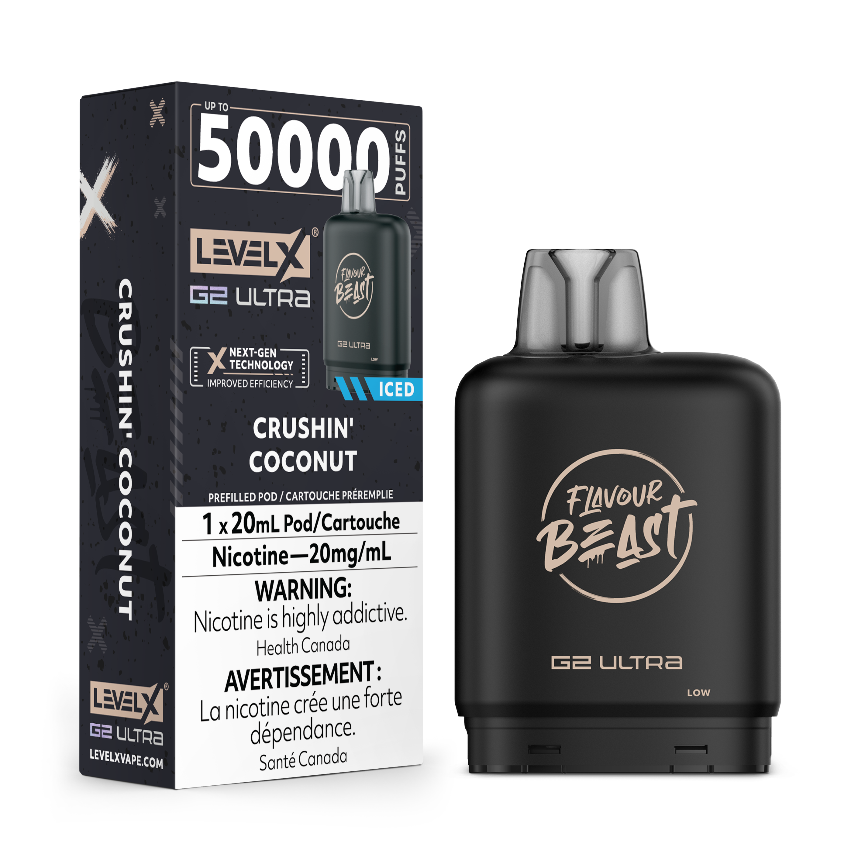 Level X Ultra disposable vape pod with sleek modern design
