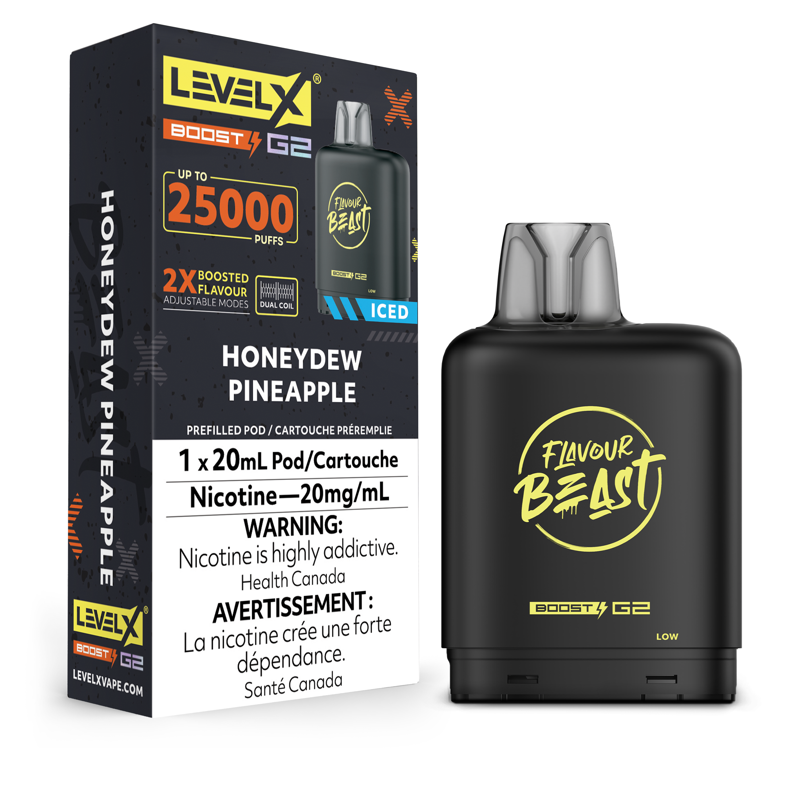 Level X Boost disposable vape pod with sleek modern design