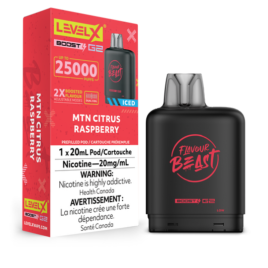 Level X Boost - Flavour Beast - MTN Citrus Raspberry