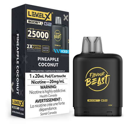 Level X Boost disposable vape pod with sleek modern design