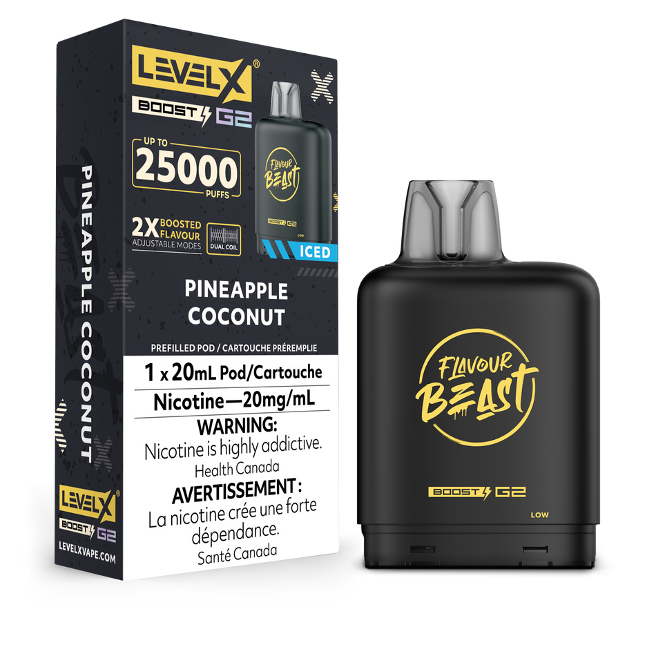 Level X Boost disposable vape pod with sleek modern design