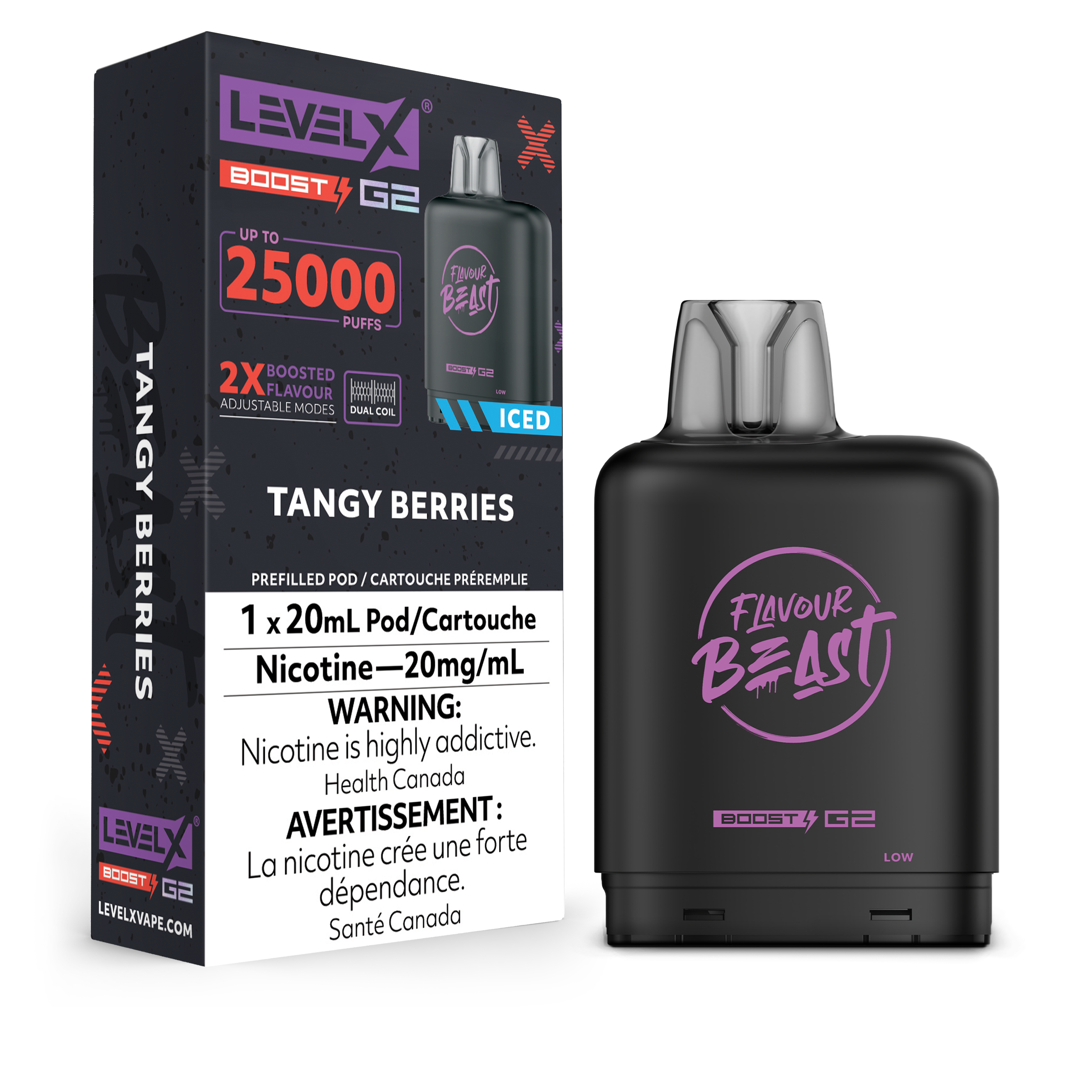 Level X Boost disposable vape pod with sleek modern design