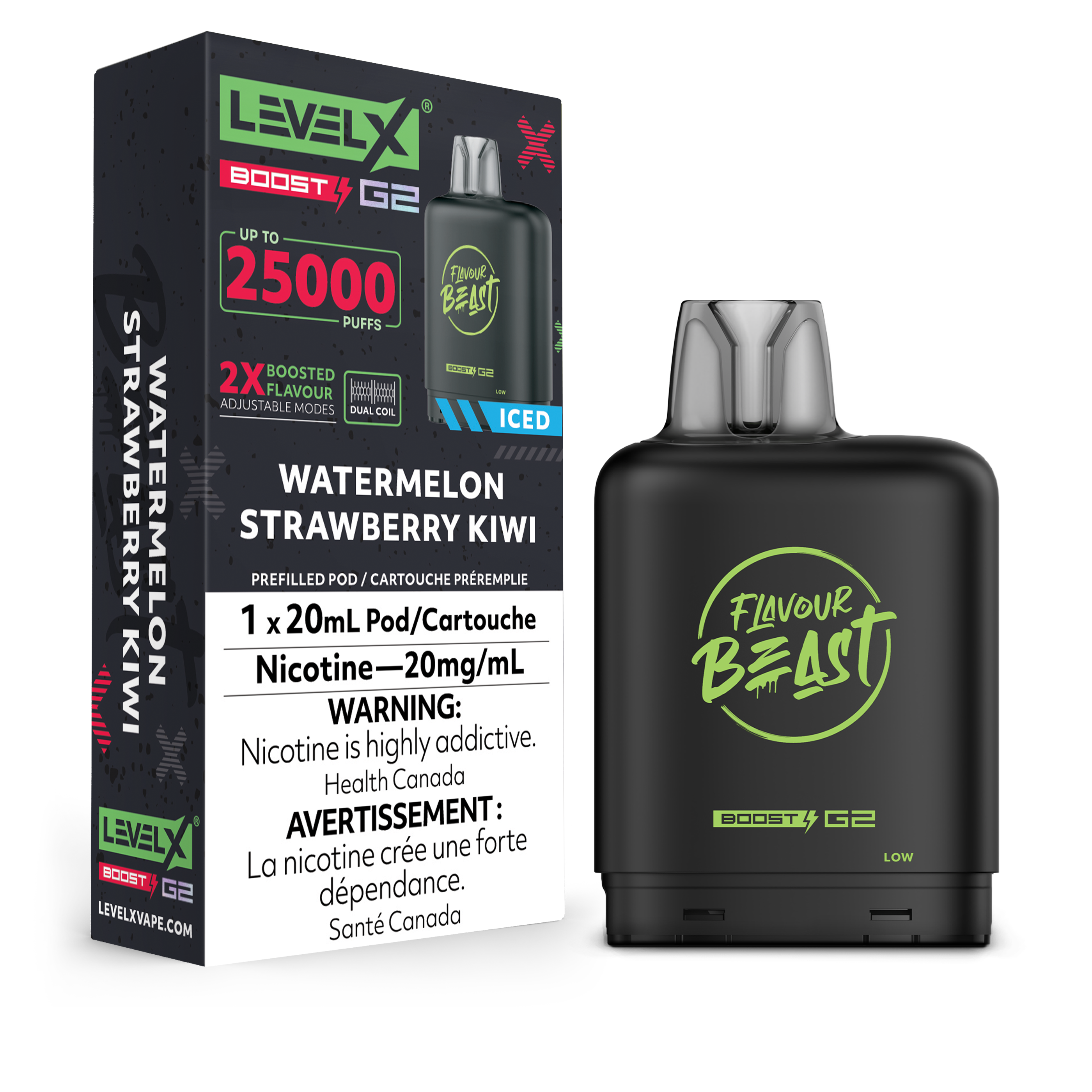Level X Boost disposable vape pod with sleek modern design