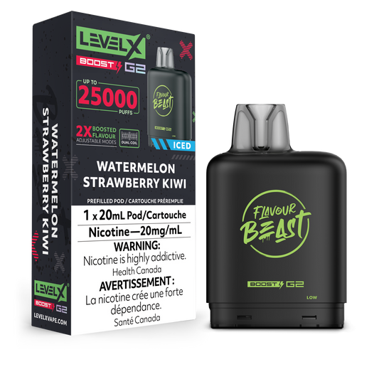 Level X Boost - Flavour Beast - Watermelon Strawberry Kiwi