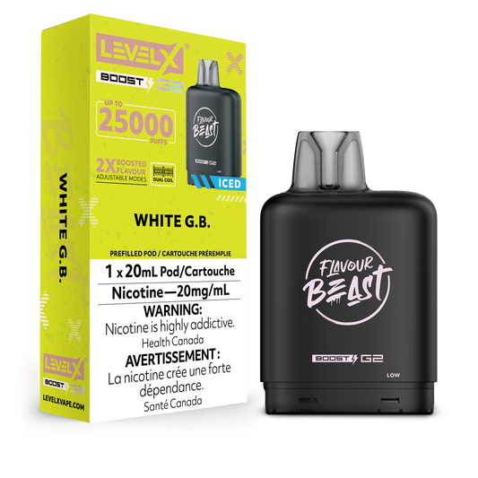 Level X Boost - Flavour Beast - White G.B.