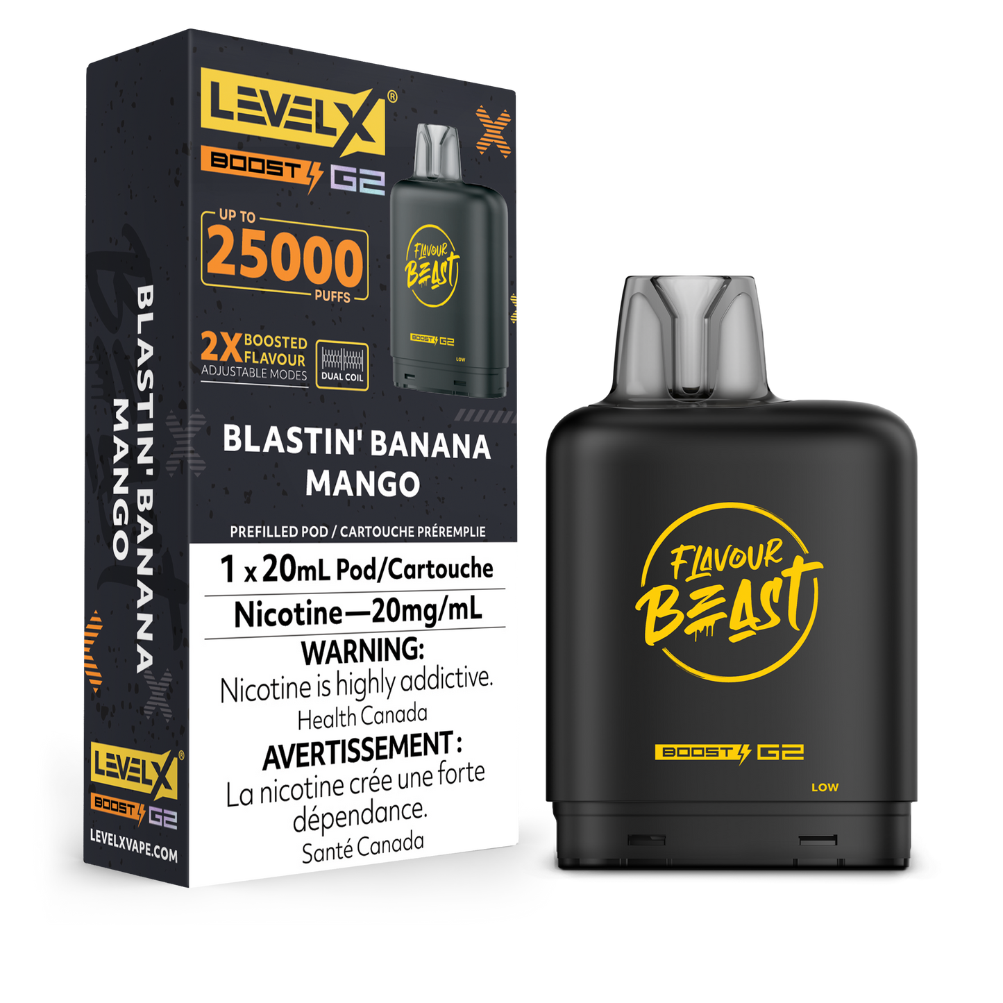 Level X Boost - Flavour Beast - Blastin' Banana Mango