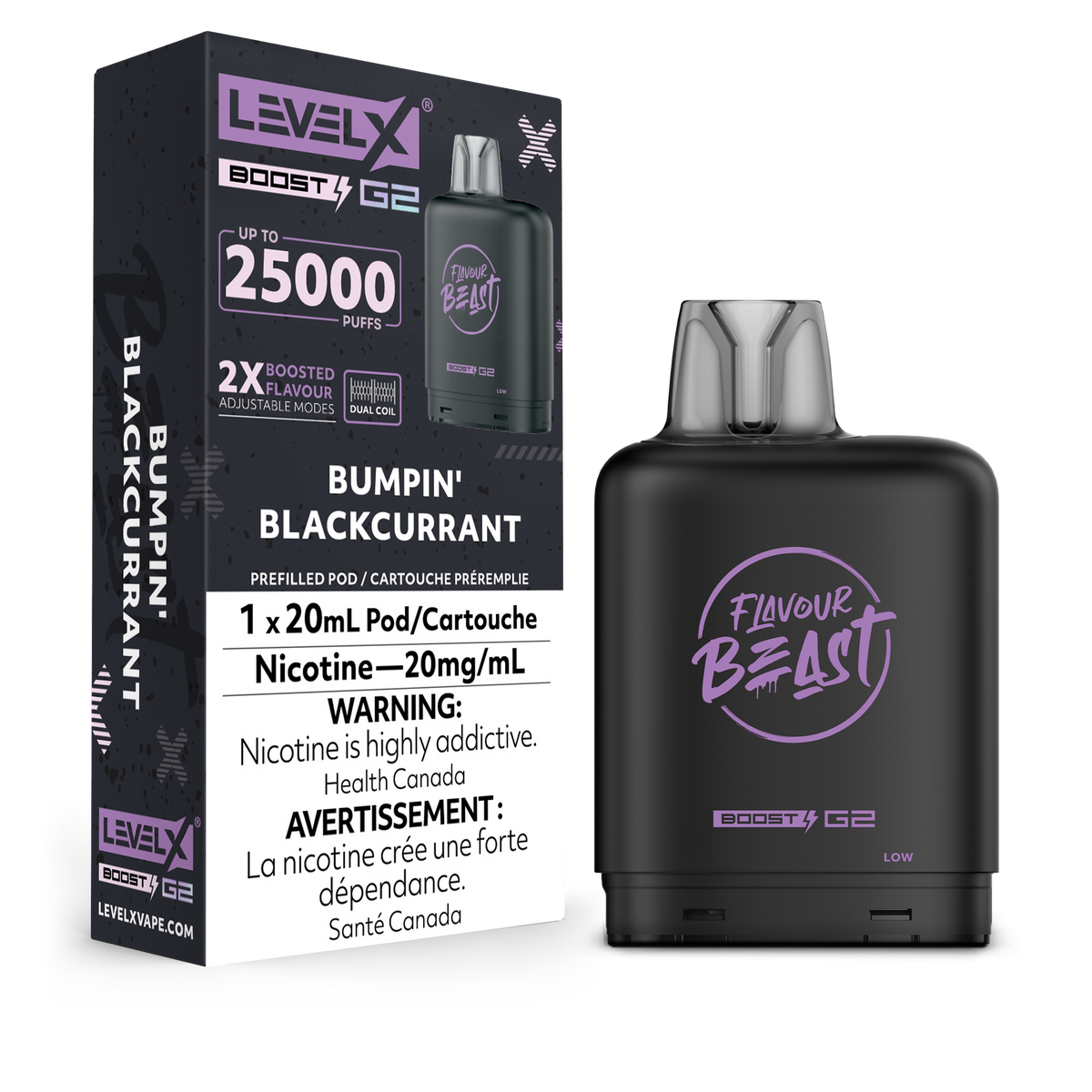 Level X Boost disposable vape pod with sleek modern design