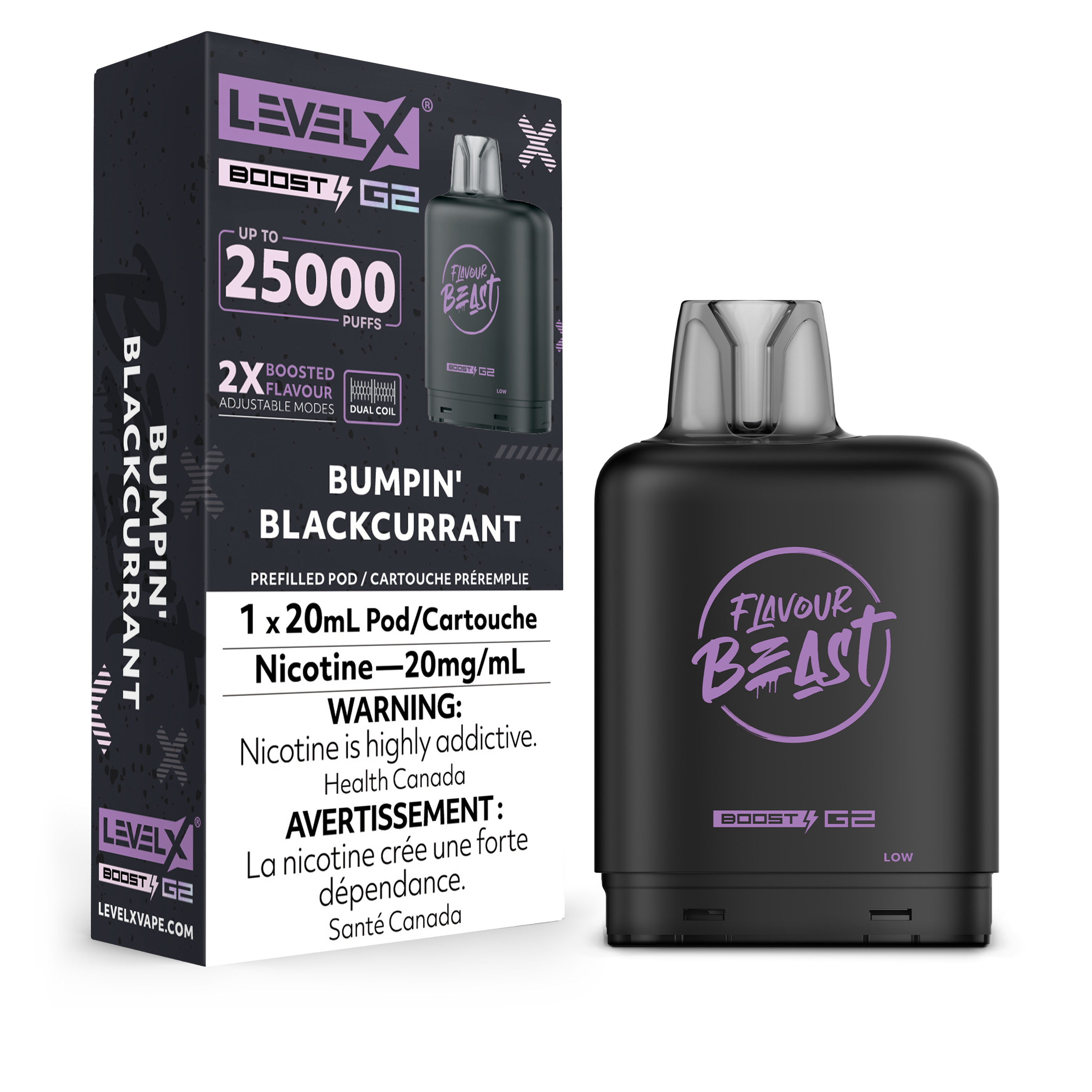 Level X Boost disposable vape pod with sleek modern design