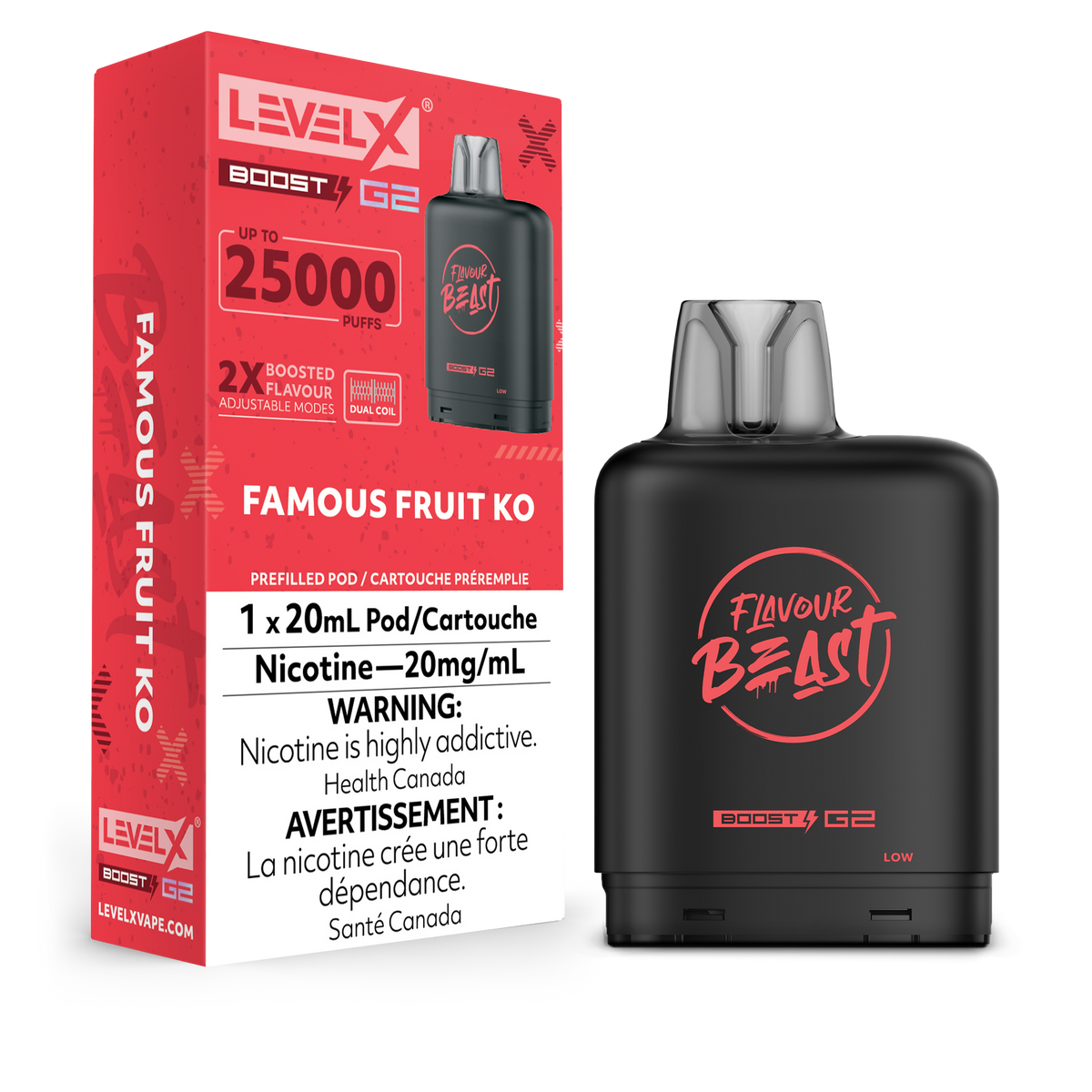 Level X Boost disposable vape pod with sleek modern design