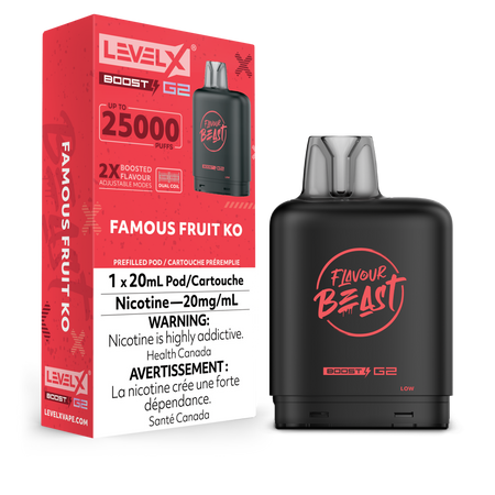 Level X Boost disposable vape pod with sleek modern design
