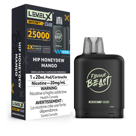 Level X Boost disposable vape pod with sleek modern design