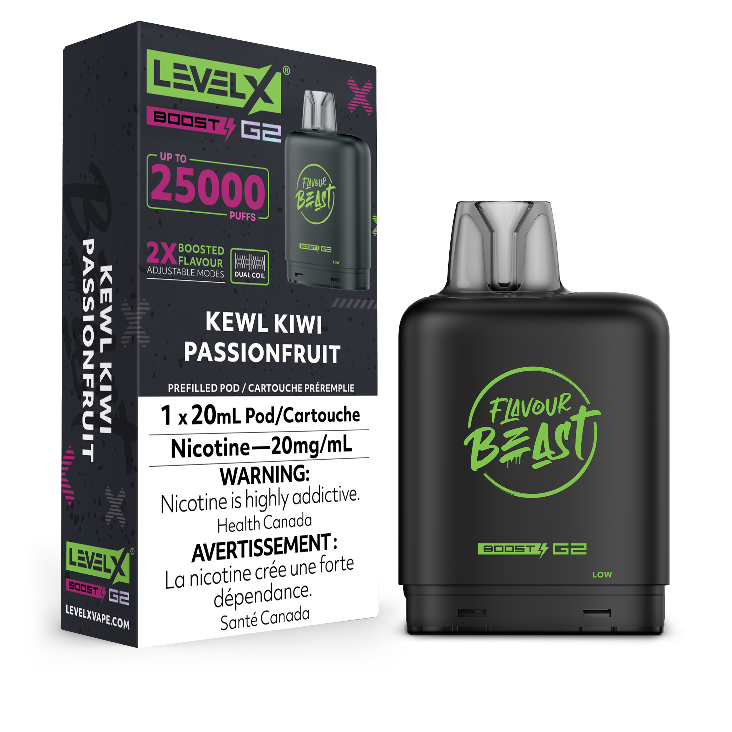 Level X Boost disposable vape pod with sleek modern design