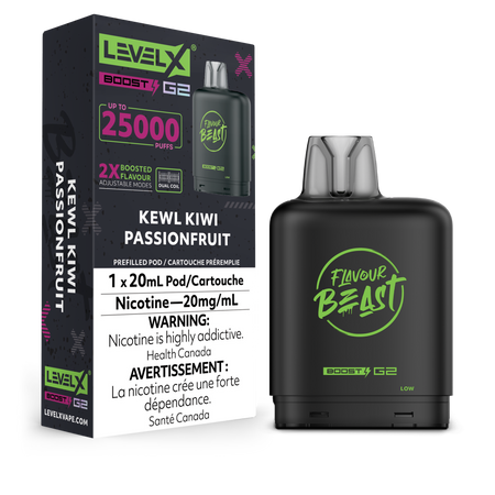Level X Boost disposable vape pod with sleek modern design