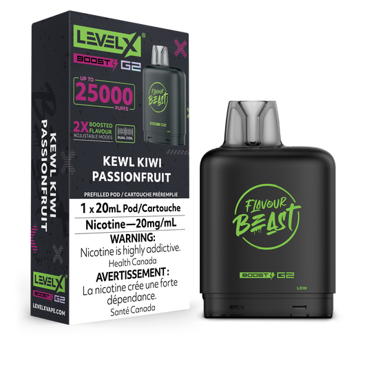 Level X Boost - Flavour Beast - Kewl Kiwi Passionfruit