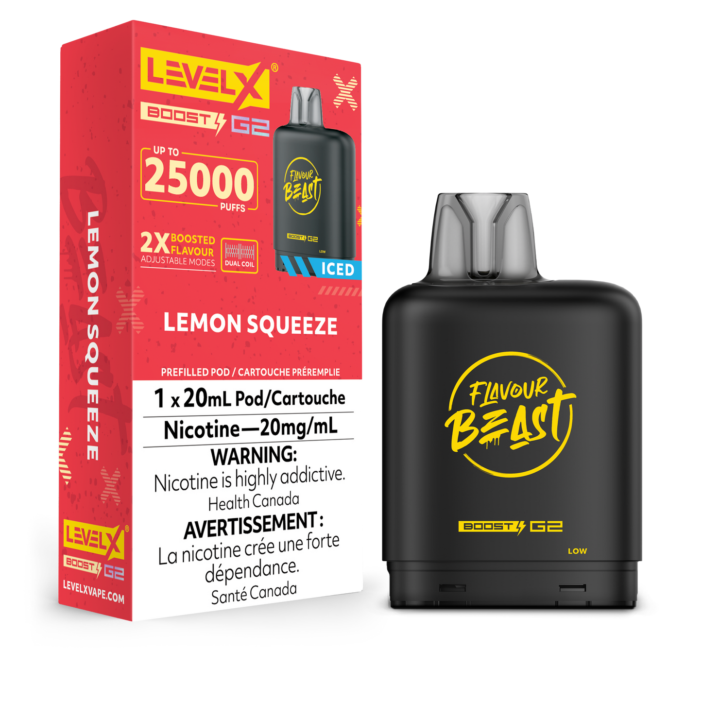 Level X Boost - Flavour Beast - Lemon Squeeze