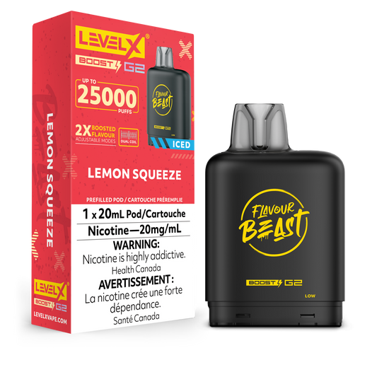 Level X Boost - Flavour Beast - Lemon Squeeze