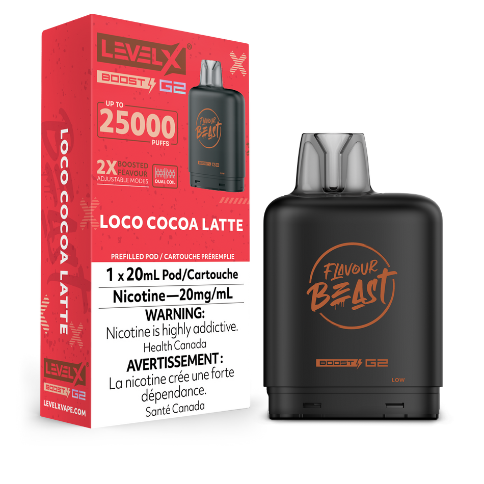 Level X Boost disposable vape pod with sleek modern design